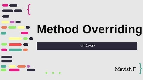 Method Overriding | Java #java #methodoverriding #programming #methodoverloading
