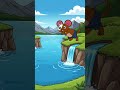 Denny Mouse Playing in water.