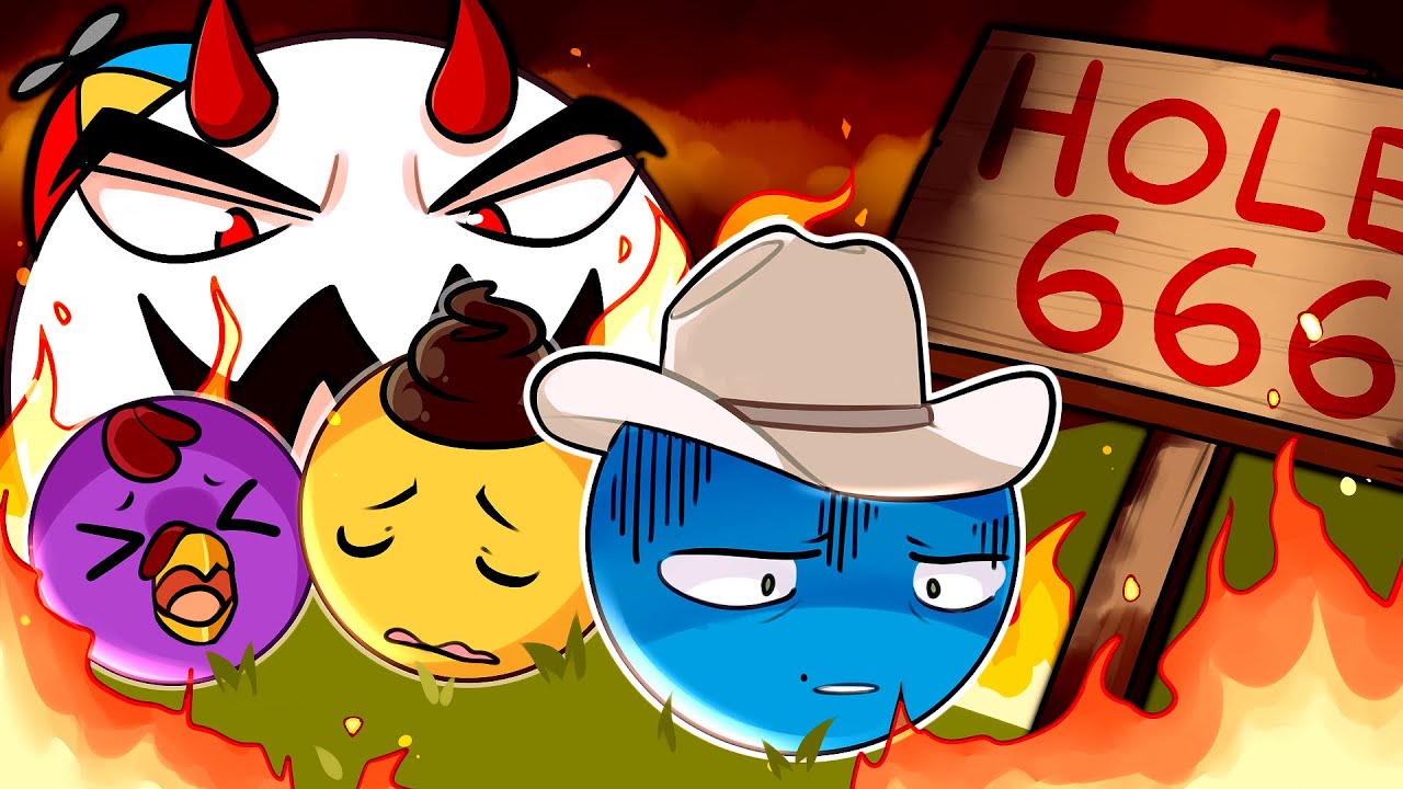 This 100 hole Golf It map drove us all insane... 100 holes of pain and suffering