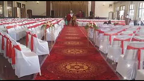 Wedding Stage Decoration -  Catholic Wedding - Shine Events- Mangalore