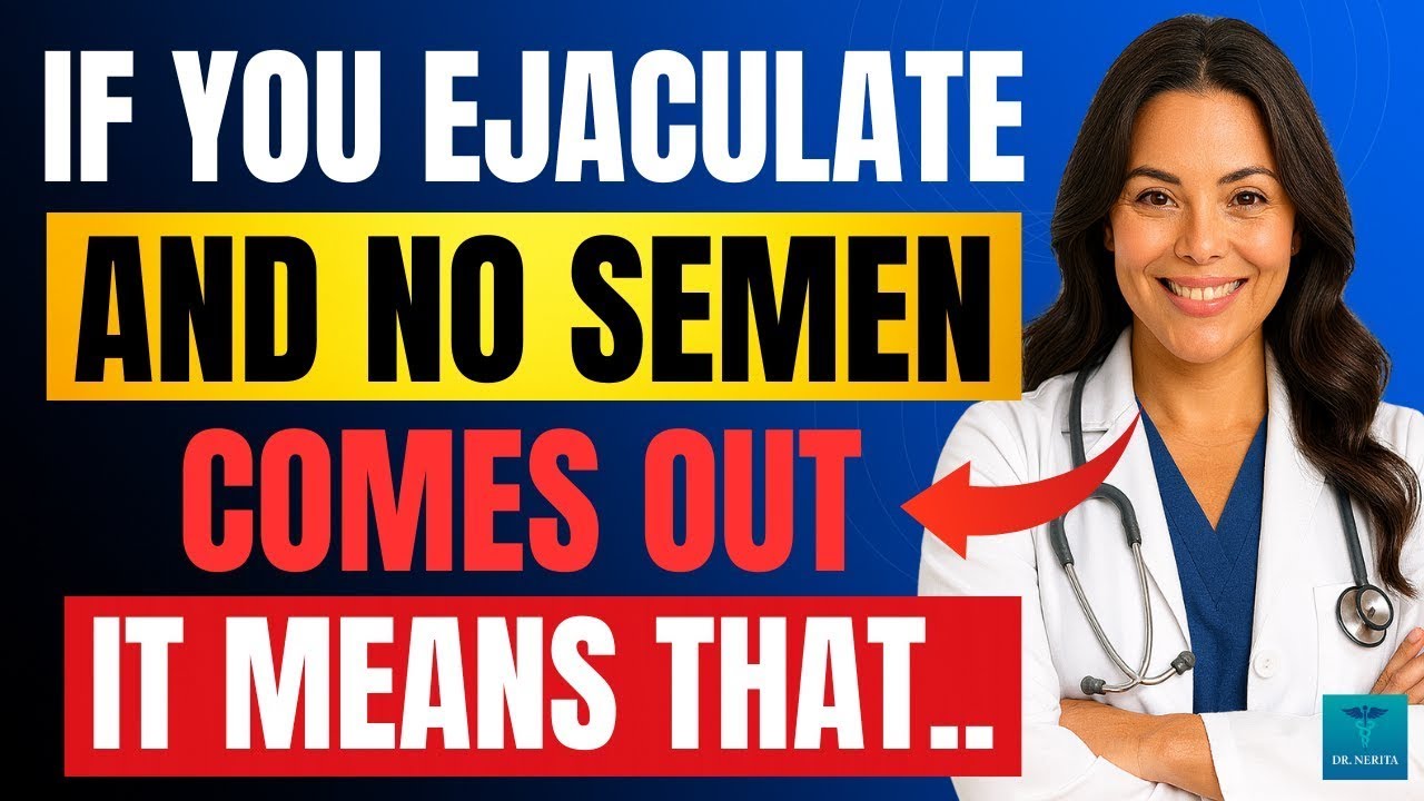 If you are older and do not ejaculate, do so immediately... | Urologist Explains | Dr. Nerita