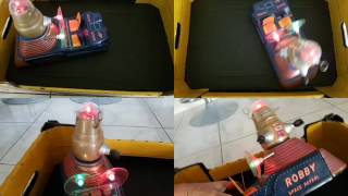 Battery Op ROBBY Space Patrol Vehicle ROBOT Tin Toy