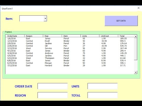 The Power of Excel : VBA listbox with multiple columns as a Datagrid PART 1 - YouTube