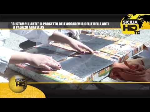 091TG SI STAMPI L'ARTE IL PROGETTO DELL'ACCADEMIA DELLE BELLE ARTI A PALAZZO ABATELLIS sicilian mafia