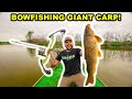 BOWFISHING My Farm for GIANT CARP for the FIRST TIME!!! (Catch Clean Cook)