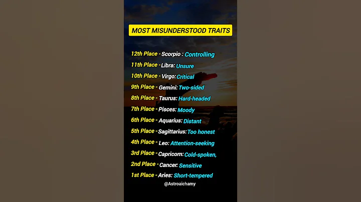MOST MISUNDERSTOOD TRAITS | #astrology #astro #zodiacsign #zodiac #horoscope #shorts #quotes