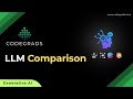 LLM comparison | Generative AI