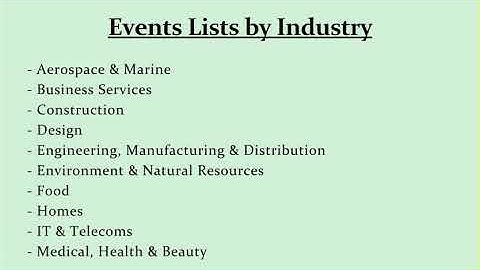 Events Data Scraping from Reedexpo