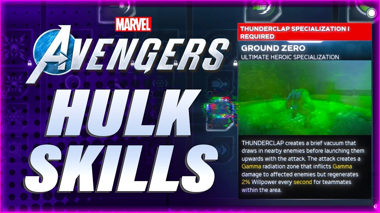 Hulk All Skills! Marvel's Avengers Skill Tree
