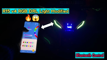 R15 v4 rgb DRL Light Modified❣️| Bluetooth controller Drl 🔥 R15 v4😍 | Dc Lucifer 09 l