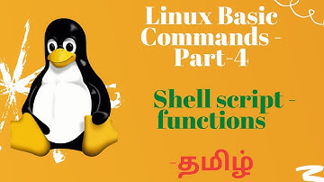 Basic Linux Command | Part -4 | How to write function in Shell script | Tamil | IndiaBees