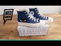 Comme des Garçons PLAY x Converse Black Heart // Blue Quartz // Close Up + On Foot  (Review)