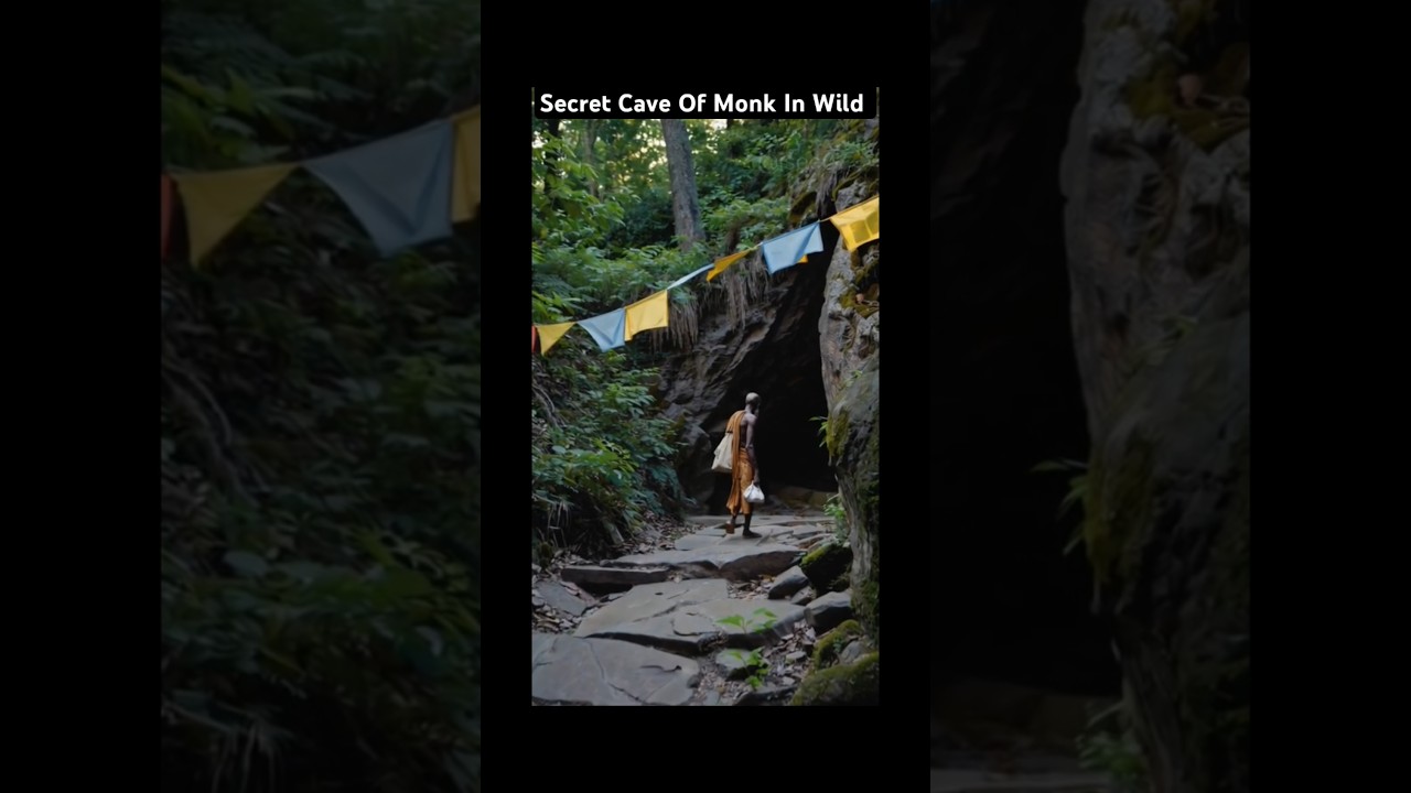 Secret Cave Of Monk Sadhu In Wild Jungle 