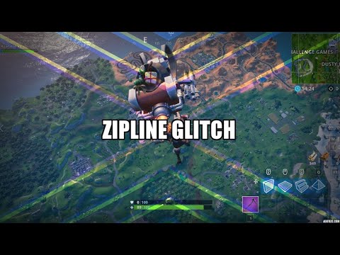 Fortnite - Exploring with the Zipline Glitch - How far away from the map can you be?