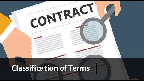 Classifying terms and representations in pre-contractual negotiations - Wk3:S4