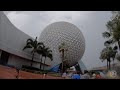 Heavy Rain Storm at EPCOT! Rainy Walkthrough & Riding Rides in 4K | Walt Disney World Orlando FL