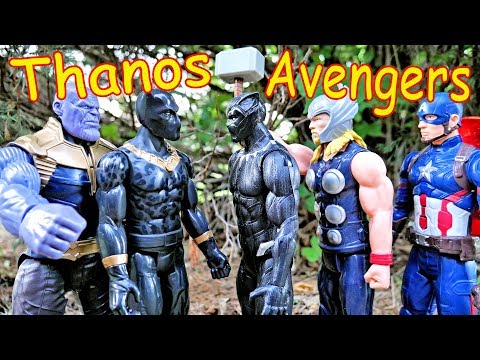 Thanos vs Hulk, Schwarzer Panther, Iron Man, Thor - Avengers voller Kampf!