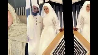 Sana Khan Mufti Anas Sayedamazing Picture For Nikah Barat Walima