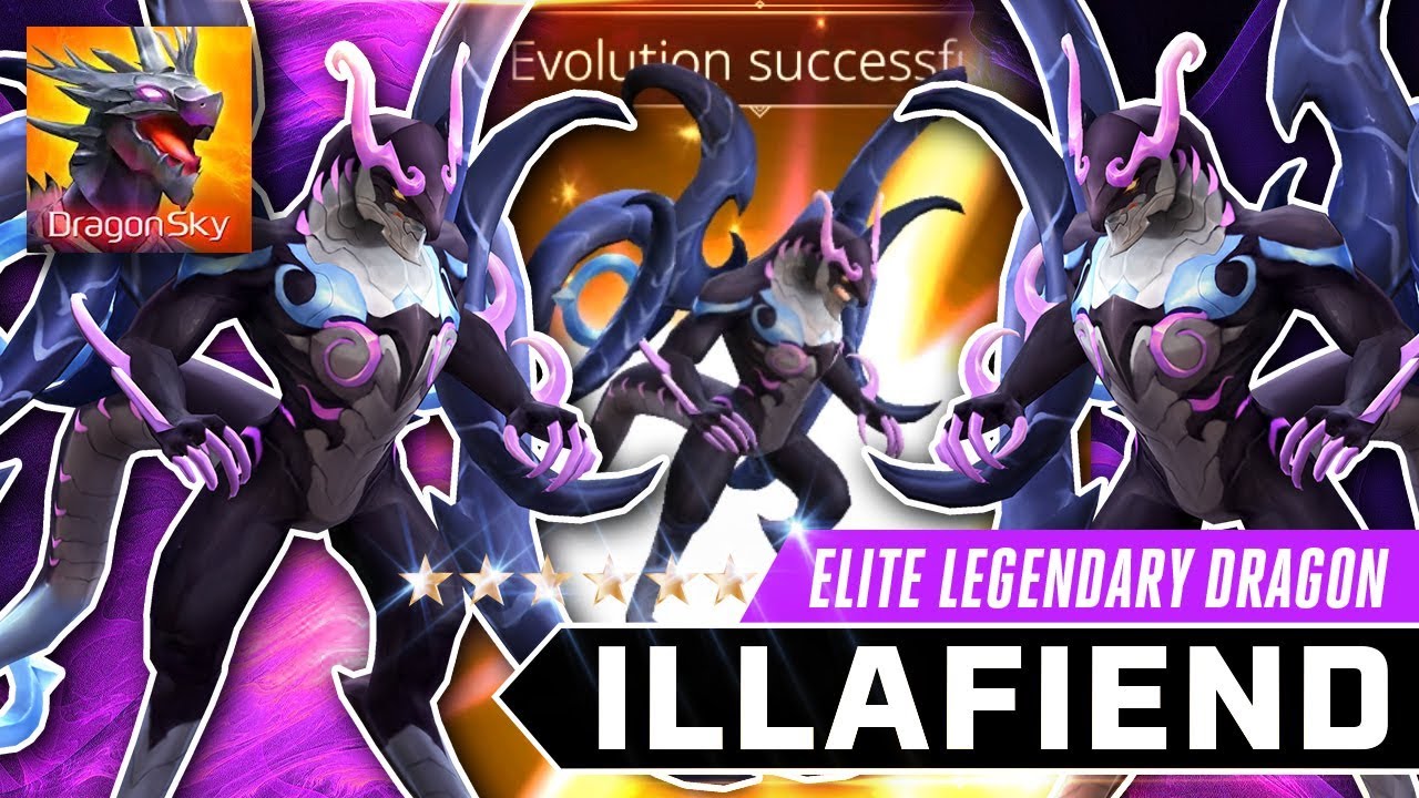 ILLAFIEND EVOLUTION ELITE LEGENDARY DRAGON EVOLUTION UNLOCKED  - DragonSky : Idle & Merge 飛龍不累