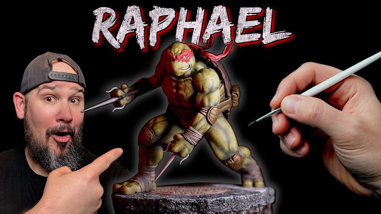 Too Raph I Painted Raph...A Little TOO Raph! - YouTube