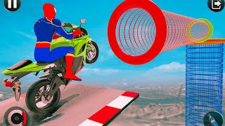 Mega Ramp Stunt Bike Simulator 3D - Motor Bike Motocross Impossible Racing - Android GamePlay #1 screenshot 3