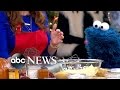 Cookie Monster Judges GMA