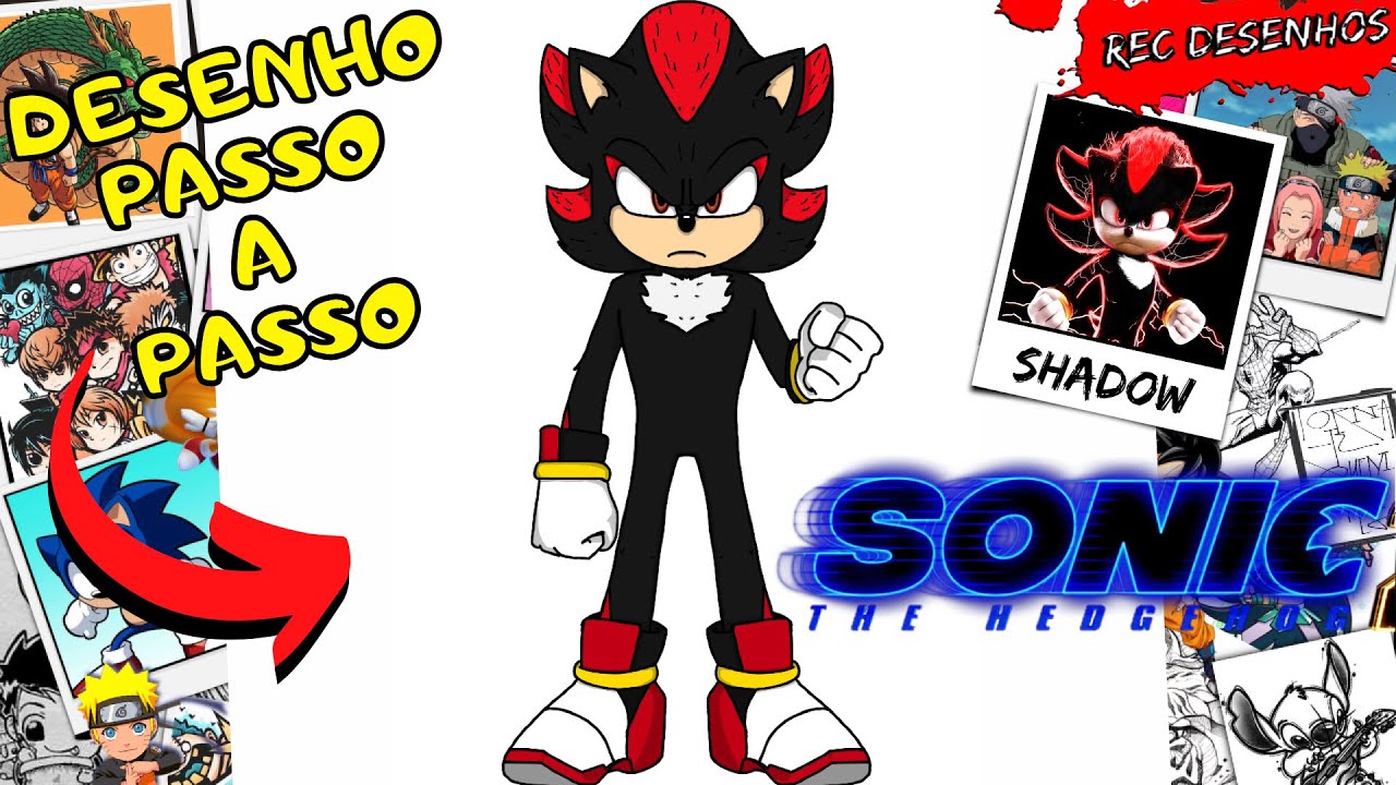 Como DESENHAR o SONIC MODERNO - Como DIBUJAR a SONIC MODERNO - Sonic the  Hedgehog 