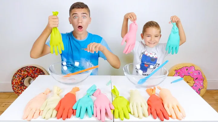 Don't Choose the Wrong Glove Slime Challenge ! - C...