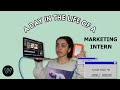 A day in the life of a marketing intern vlog  wonsulting