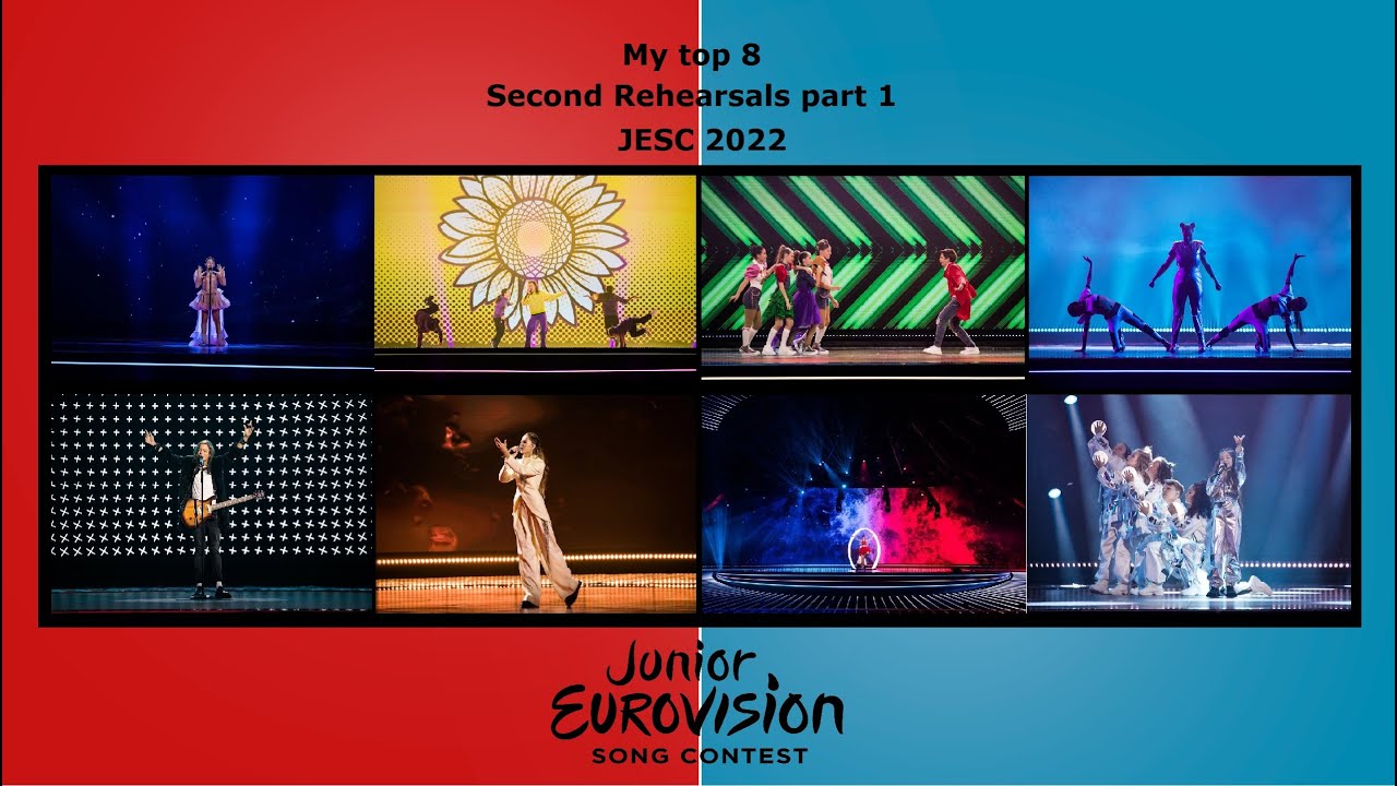 My top 8 | Rehearsals part 1 | JESC 2022