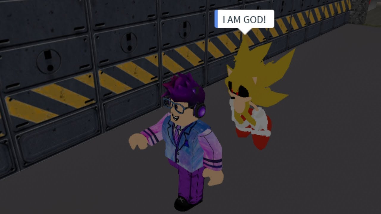 NEW Super Sonic.exe in area 51 - Roblox