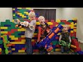 Lego fort nerf war 400 lbs of legos 60 guns  4000 nerf darts