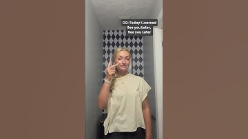 See you Later in ASL (Not a Teacher) #signlanguage  #americansignlanguage #languages #signoftheday
