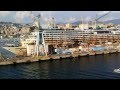 COSTA Concordia shipwreck  moored at Genoa port after sunk