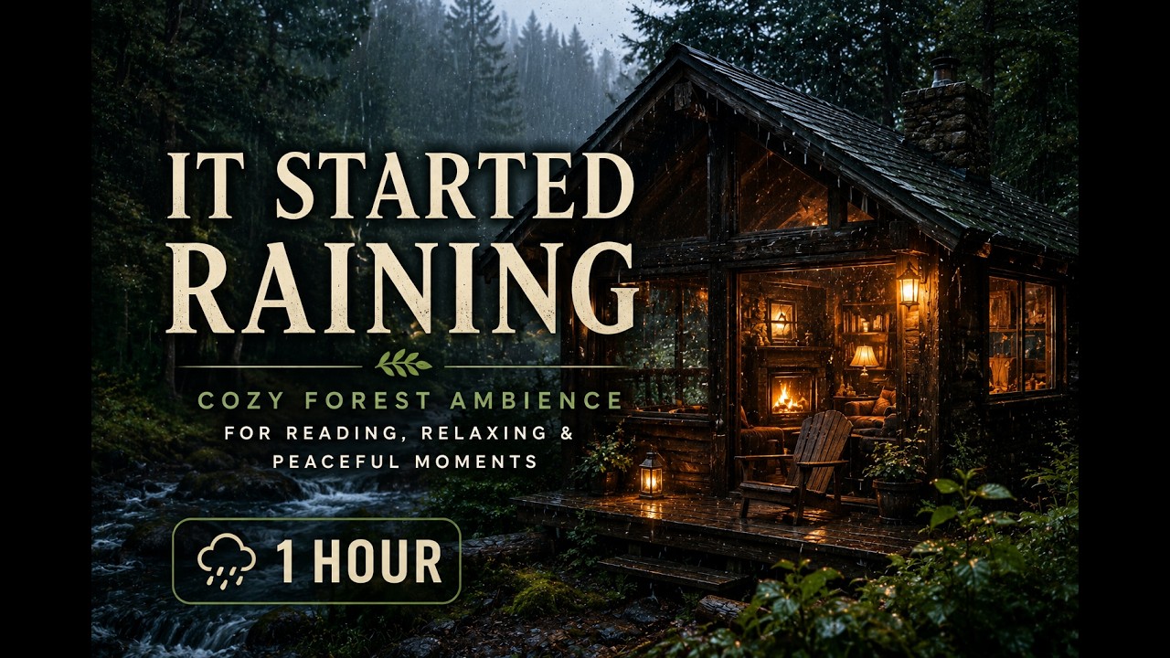 Watch It Started Raining 🌧️ | Cozy Forest Ambience for Reading, Relaxing & Peaceful Moments (1 Hour) on YouTube Watch It Started Raining 🌧️ | Cozy Forest Ambience for Reading, Relaxing & Peaceful Moments (1 Hour) on YouTube