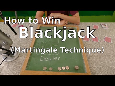 How to Win Blackjack (Martingale Technique)