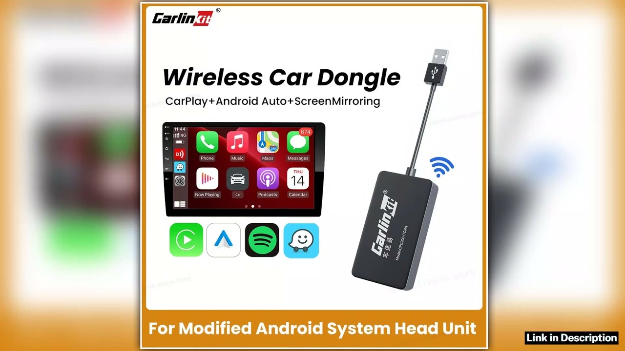 Carlinkit WiredWireless CarPlay Wireless Android Auto Dongle Mirror For Modify Android Screen Car