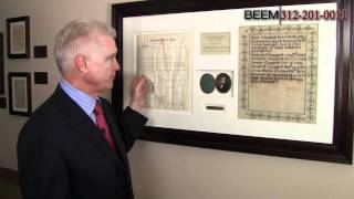 Cloth Making Patent Signed by Thomas Jefferson  Chicago Patent Attorney Rich Beem Describes