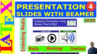 Presentation Slides with Beamer | 4. Media, Warnings and Overlays | (Latex Basic Tutorial-29)