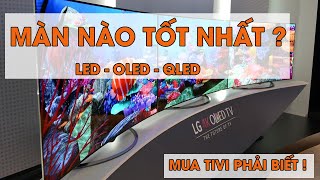Tivi màn hình LED, QLED, OLED là gì? Loại nào tốt nhất?