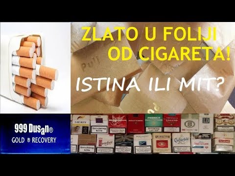 ZLATO iz FOLIJA od CIGARETA - ISTINA ili MIT?