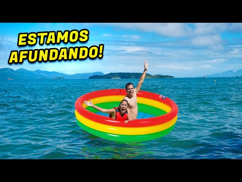 COLOCAMOS UMA PISCINA NO MEIO DO MAR E NOS SURPREENDEMOS MUITO! – LOUCURA! COLOCAMOS UMA PISCINA NO MEIO DO MAR E NOS SURPREENDEMOS MUITO! – LOUCURA!