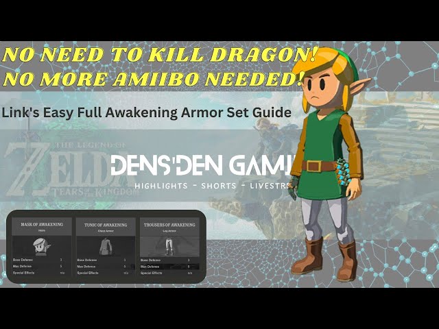 Zelda: Tears Of The Kingdom - Awakening Armor Set Guide - GameSpot