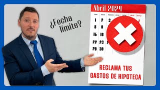 🔍 Descubre si hay plazo límite para reclamar tus Gastos de Hipoteca by Sergio Nogués 2,075 views 2 weeks ago 4 minutes, 53 seconds