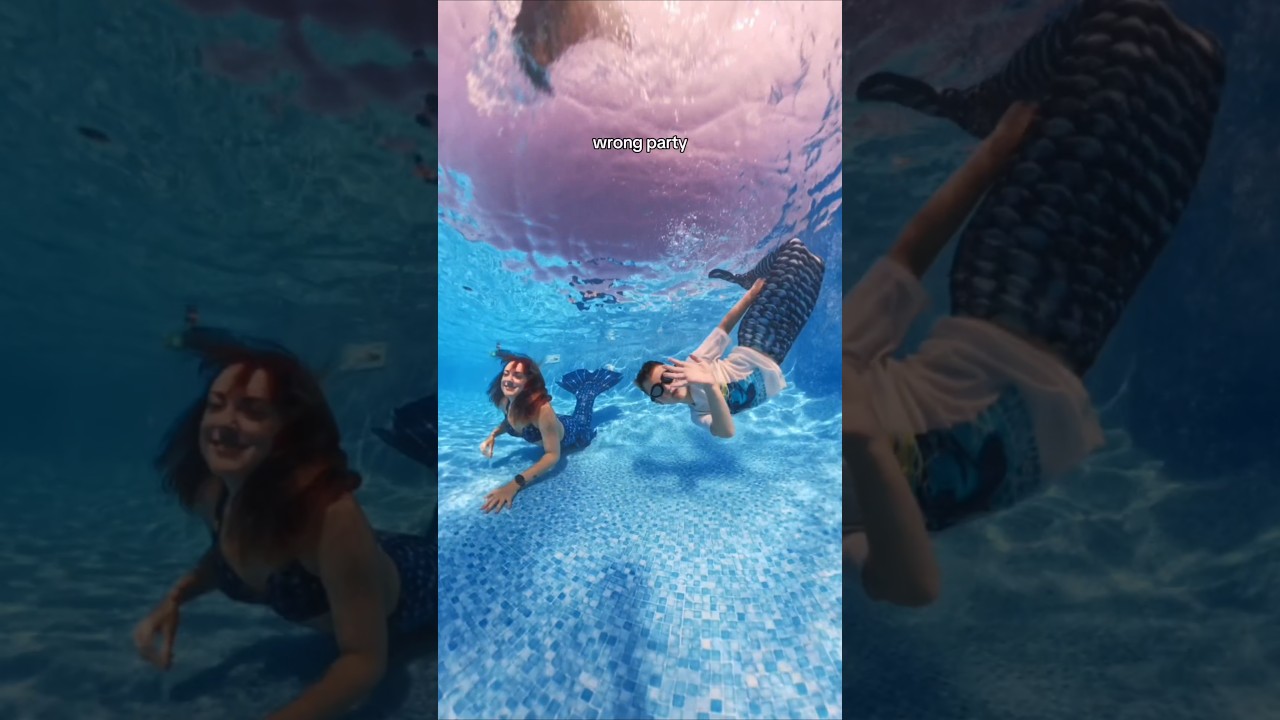 Mermaid Parties #canada #mermaid #swim #pool #underwater #apnea #cute