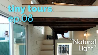 California Tiny Tours (ep. 08): 8x28 (28+bumb-out) with platform loft, and lots of natural light
