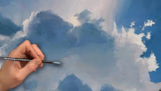 kleurstof Verminderen tafel Wolken schilderen met acrylverf - YouTube