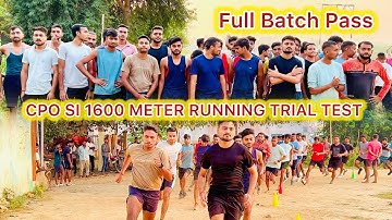 CPO SI 1600 METER RUNNING TEST !!1600M Running Video | All Batch Pass