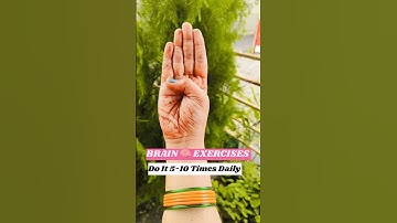 Brain 🧠 Exercise To Boost Your Memory 🤯 Try this everyday for 5 min| Trimukyoga #yoga #motivation