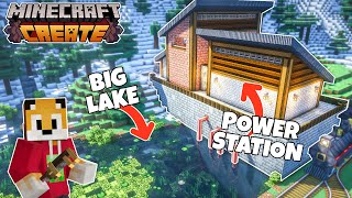 I built a HUGE POWER STATION Minecraft Create Mod